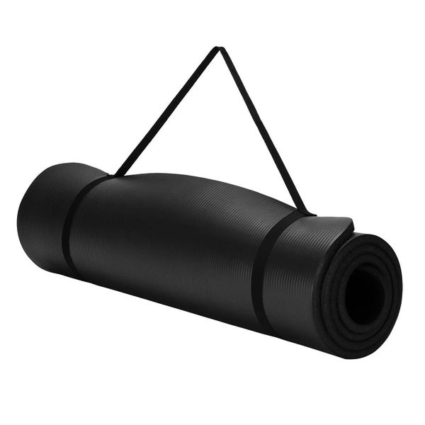 Килимок для йоги та фітнесу Power System PS-4017 NBR Fitness Yoga Mat Plus Black (180х61х1) PS-4017_Black фото