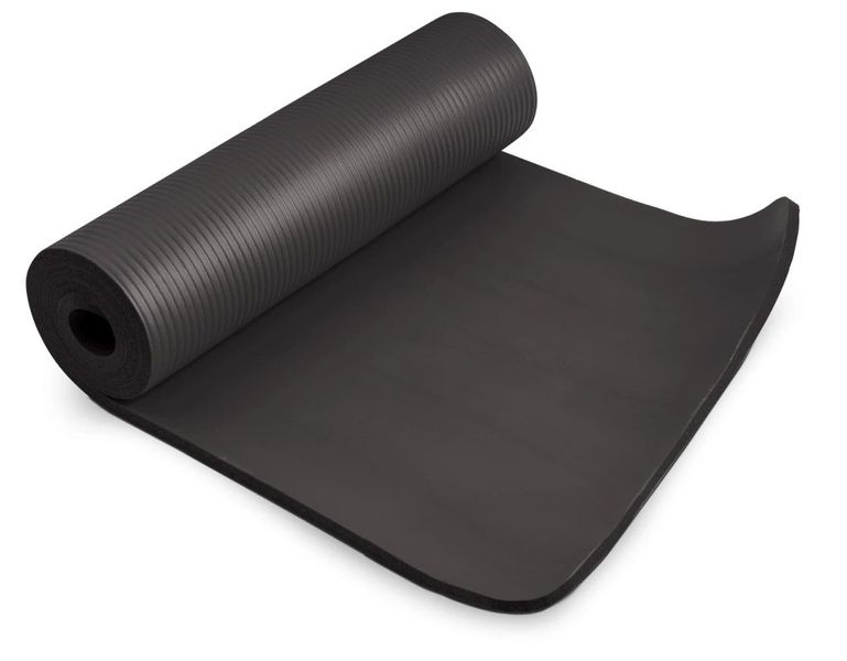 Коврик для йоги и фитнеса Power System PS-4017 NBR Fitness Yoga Mat Plus Black (180х61х1) PS-4017_Black фото