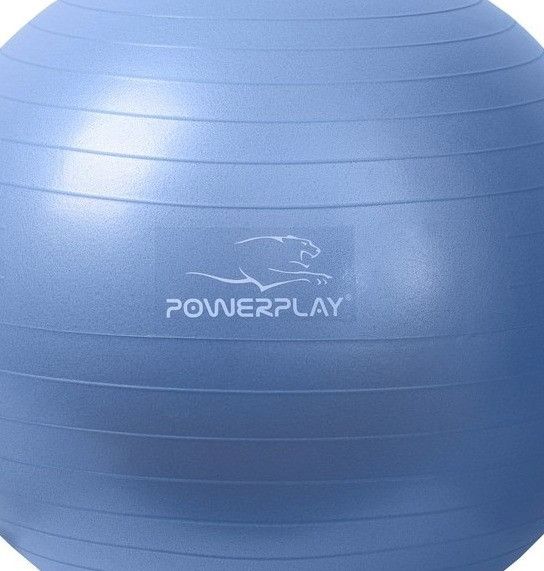 М'яч для фітнесу (фітбол) PowerPlay 4001 Ø65 cm Gymball Синій + помпа PP_4001_65_Blue фото