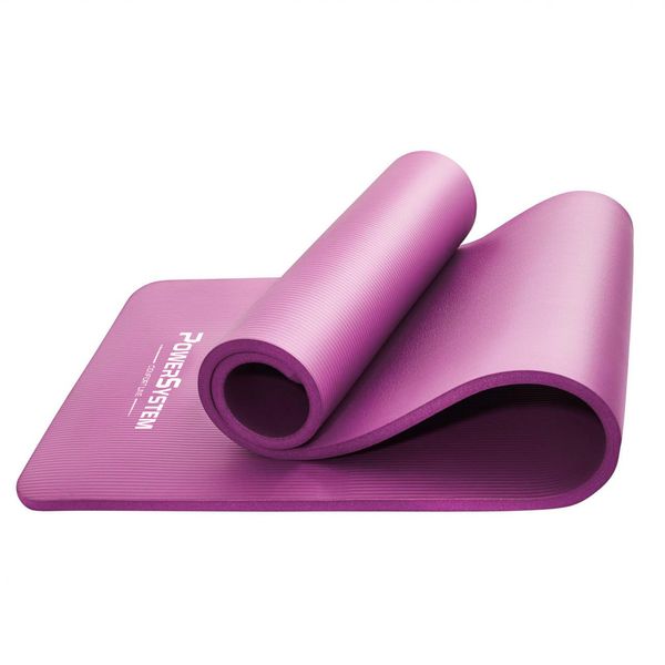 Килимок для йоги та фітнесу Power System PS-4017 NBR Fitness Yoga Mat Plus Pink (180х61х1) PS-4017_Pink фото