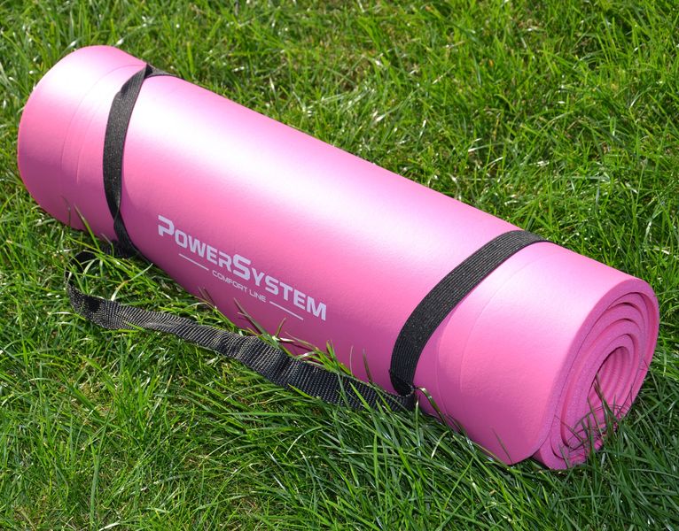 Килимок для йоги та фітнесу Power System PS-4017 NBR Fitness Yoga Mat Plus Pink (180х61х1) PS-4017_Pink фото