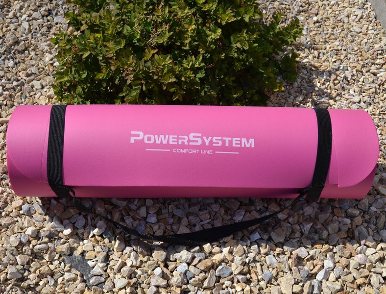 Килимок для йоги та фітнесу Power System PS-4017 NBR Fitness Yoga Mat Plus Pink (180х61х1) PS-4017_Pink фото