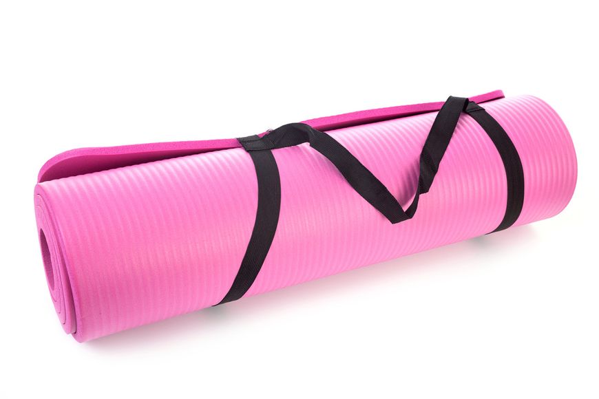 Килимок для йоги та фітнесу Power System PS-4017 NBR Fitness Yoga Mat Plus Pink (180х61х1) PS-4017_Pink фото