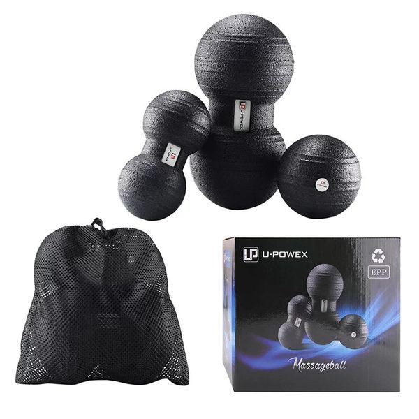 Набір масажних м'ячиків U-POWEX EPP Massage Ball (3 шт.) Black UP_1002_Ball_3in фото