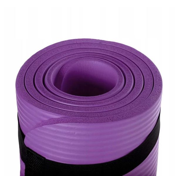 Килимок для йоги та фітнесу Power System PS-4017 NBR Fitness Yoga Mat Plus Purple (180х61х1) PS-4017_Purple фото