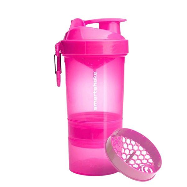 Шейкер спортивний SmartShake Original2GO 600ml Neon Pink (Original) 10560502 фото