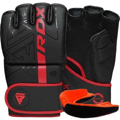 Перчатки для ММА RDX F6 KARA Matte Red M (капа в комплекте) GGR-F6MR-M фото