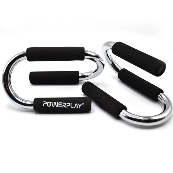 Упоры для отжиманий PowerPlay 4318 Push-Up Bars Stell металлические (S-образные) PP_4318 фото