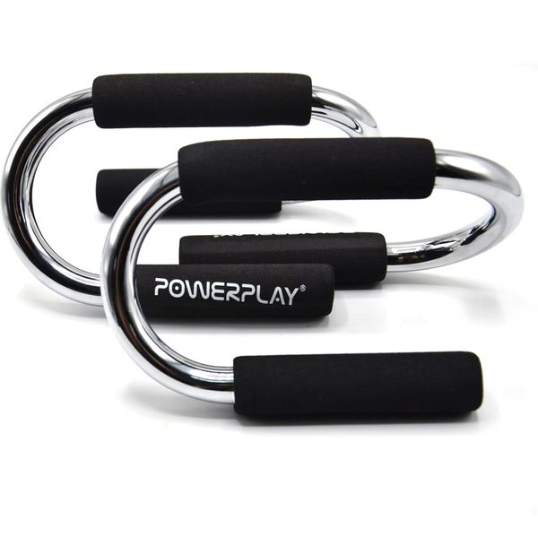 Упоры для отжиманий PowerPlay 4318 Push-Up Bars Stell металлические (S-образные) PP_4318 фото