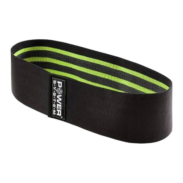 Тканева гумка для фітнесу та спорту Power System PS-4092 Booty Band LVL 2 Black/Green (d_80 см. навантаження 12-16кг.) 4092GN-0 фото