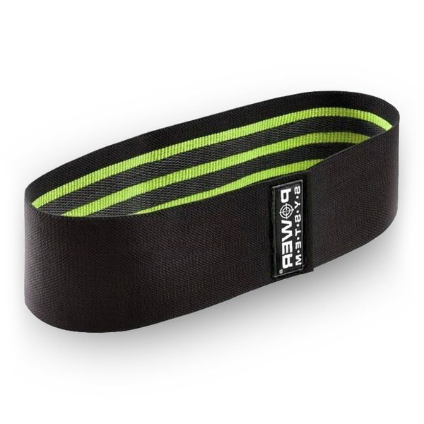 Тканева гумка для фітнесу та спорту Power System PS-4092 Booty Band LVL 2 Black/Green (d_80 см. навантаження 12-16кг.) 4092GN-0 фото