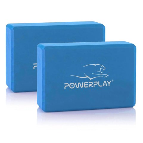 Блок для йоги 2 шт. (пара) PowerPlay 4006 Yoga Brick EVA Сині PP_4006_Blue_2in фото