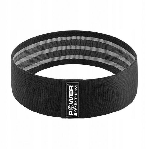 Тканевая резинка для фитнеса и спорта Power System PS-4093 Booty Band LVL 3 Black/Grey (d_94 см. 6-12кг.) 4093GR-0 фото