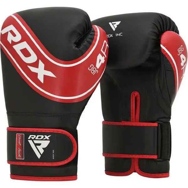 Боксерские перчатки RDX 4B Robo Kids Red/Black 6 унций (капа в комплекте) JBG-4R-6oz фото