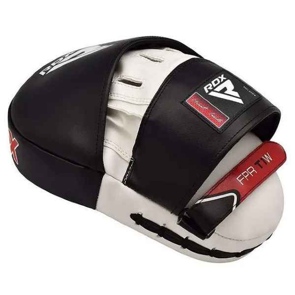 Лапы боксерские RDX T1 Curved White/Black FPR-T1W фото