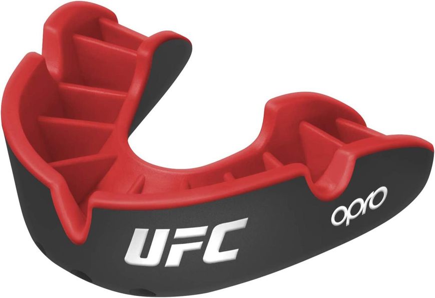 Капа OPRO Silver UFC дитяча (вік до 10) Black/Red (ufc.102515001) UFC_Jr_Silver_Bl/R фото