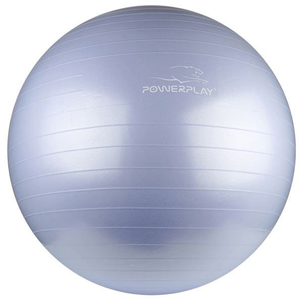 Мяч для фитнеса (фитбол) PowerPlay 4001 Ø75 cm Gymball Sky Blue + насос PP_4001_75_Sky_Blue фото