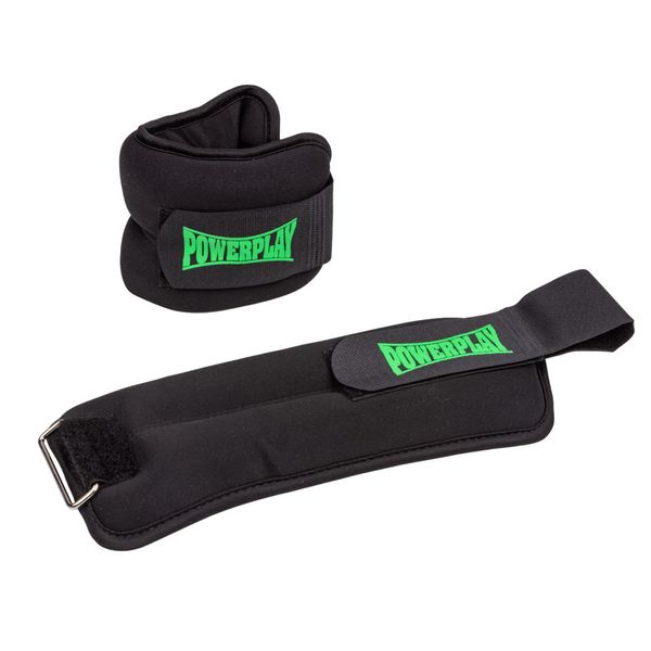 Обважнювачі-манжети для ніг та рук PowerPlay 4335 Wrist/Ankle Weights (2*2 кг) (пара) PP_4335_2kg_Black фото