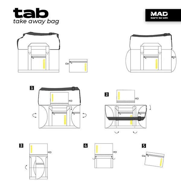 СПОРТИВНАЯ СКЛАДНАЯ СУМКА «TAB» STAB90 фото