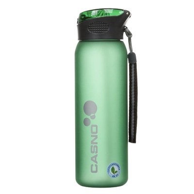 Бутылка для воды CASNO 600 мл KXN-1196 Зеленая с соломинкой KXN-1196_Green фото