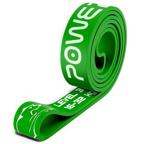 Еспандер-петля (гумка для фітнесу і кроссфіту) PowerPlay 4115 Power Band Зелена (16-32kg) PP_4115_Green_(16-32kg) фото
