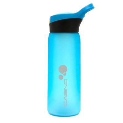 Бутылка для воды CASNO 750 мл KXN-1210 Голубая с соломинкой KXN-1210_Blue фото