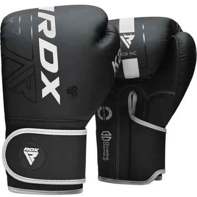 Боксерские перчатки RDX F6 Kara Matte White 16 унций (капа в комплекте) BGR-F6MW-16OZ фото